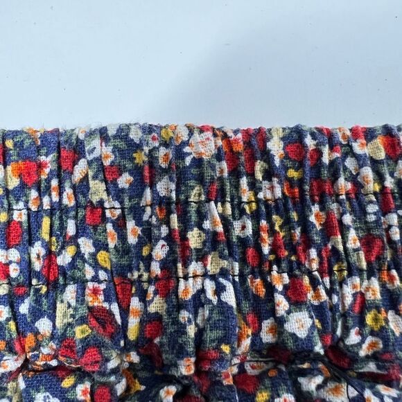 Peaches n Cream Bohemian Floral Print Mini Skirt Front buttons Size S/P - Picture 14 of 15